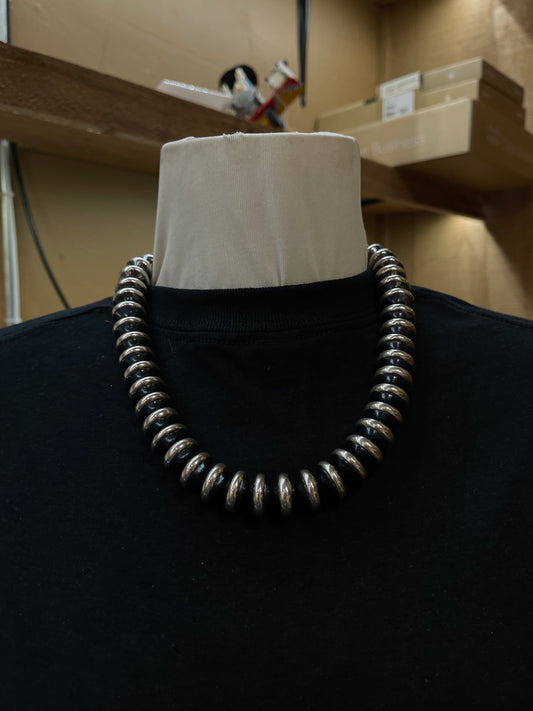 20" 16mm Rondelle Navajo Pearls