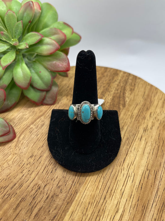 Kingman Turquoise Ring by Andrew Vandever