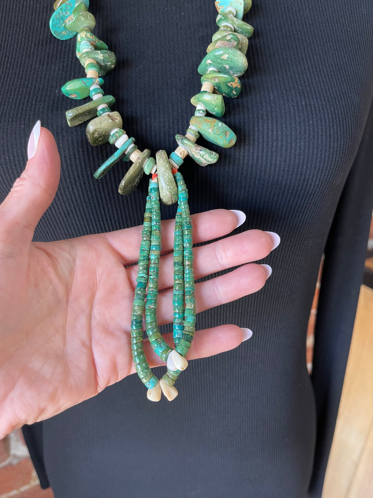 Vintage Royston Turquoise Necklace, Santo Domingo