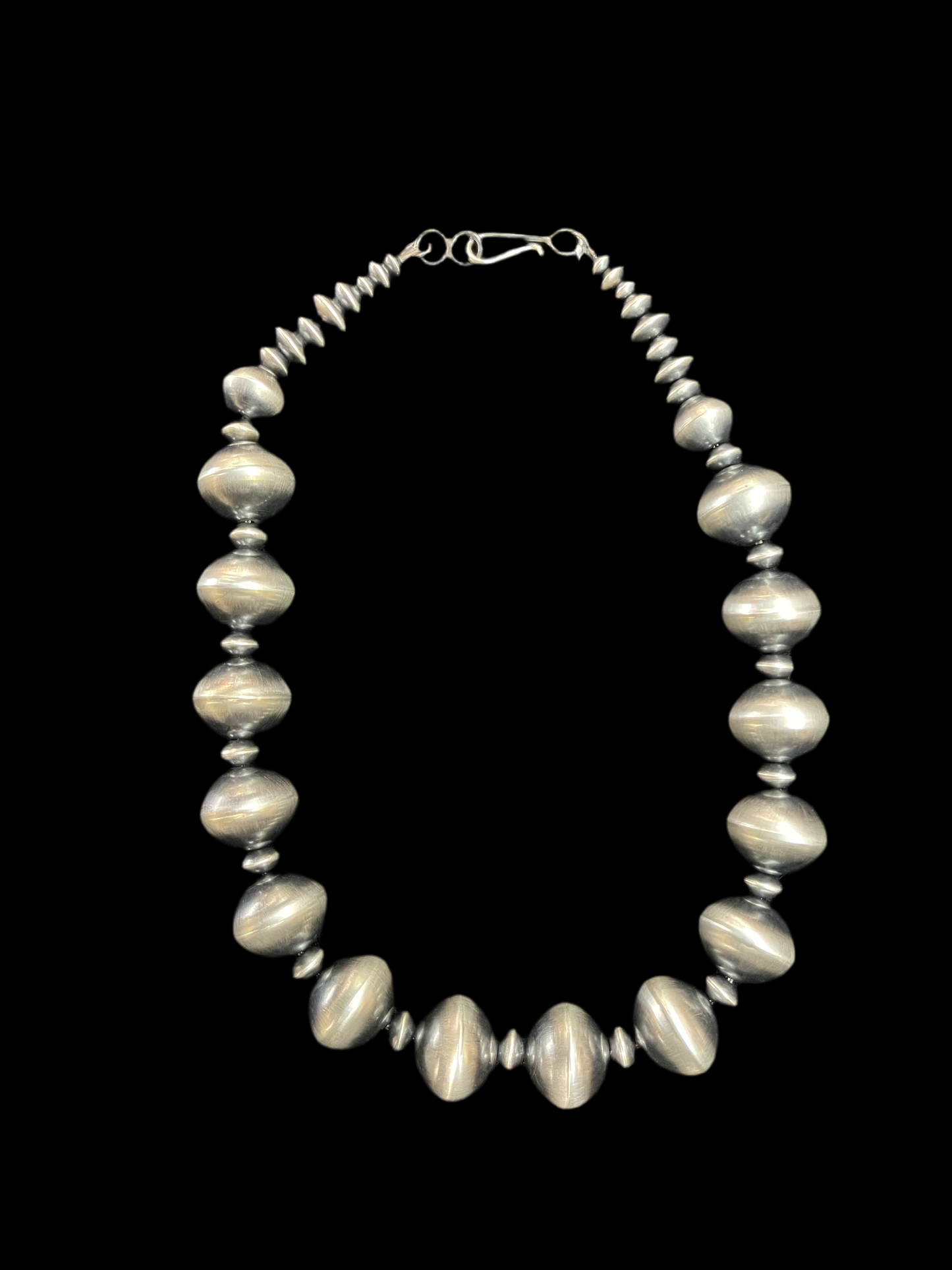 18" 5mm-20mm Handmade Navajo Pearls Necklace by Crystal Haley, Navajo