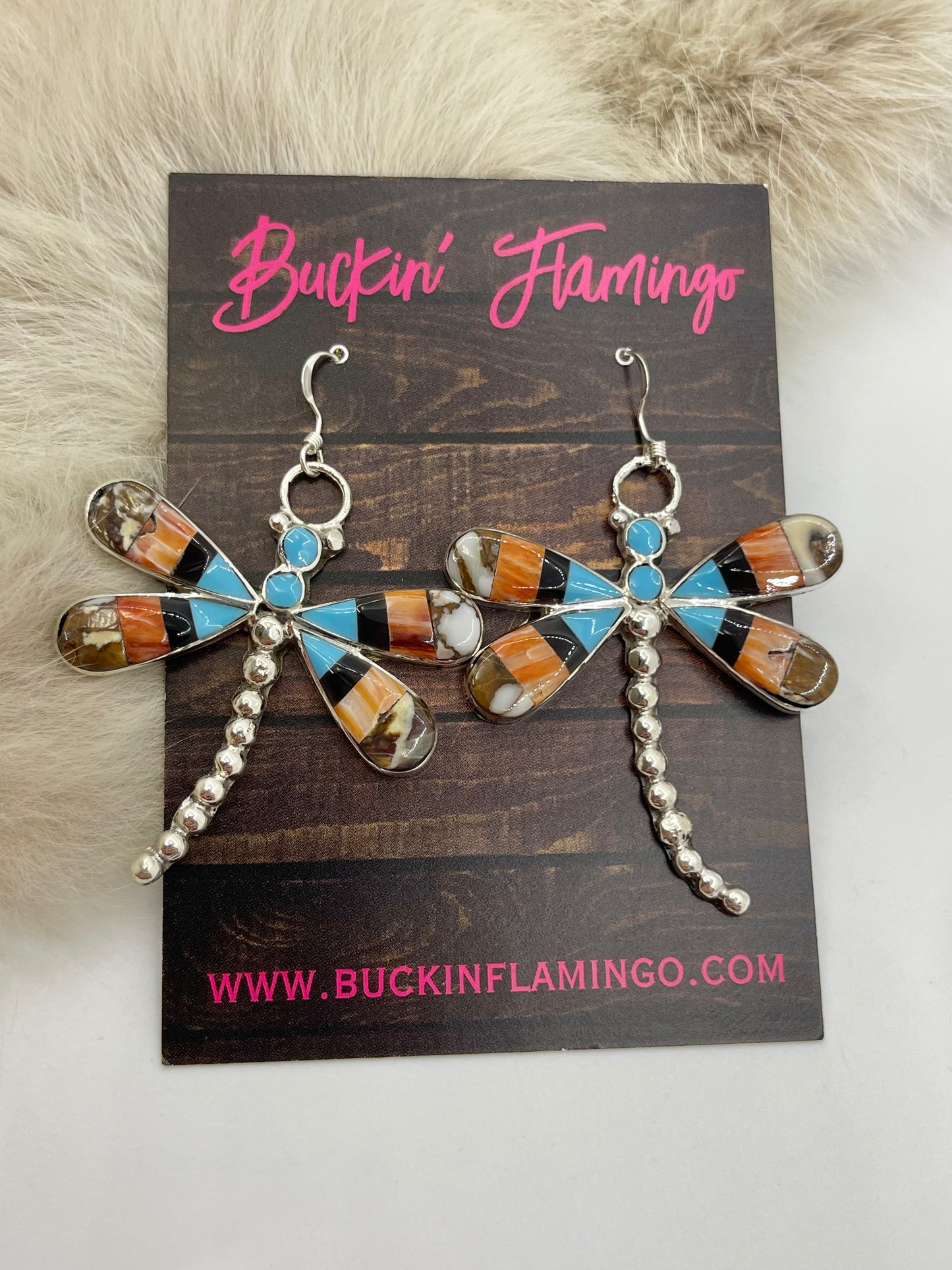 Wild Horse Dragonfly Inlay By Angus Ahiyite, Zuni