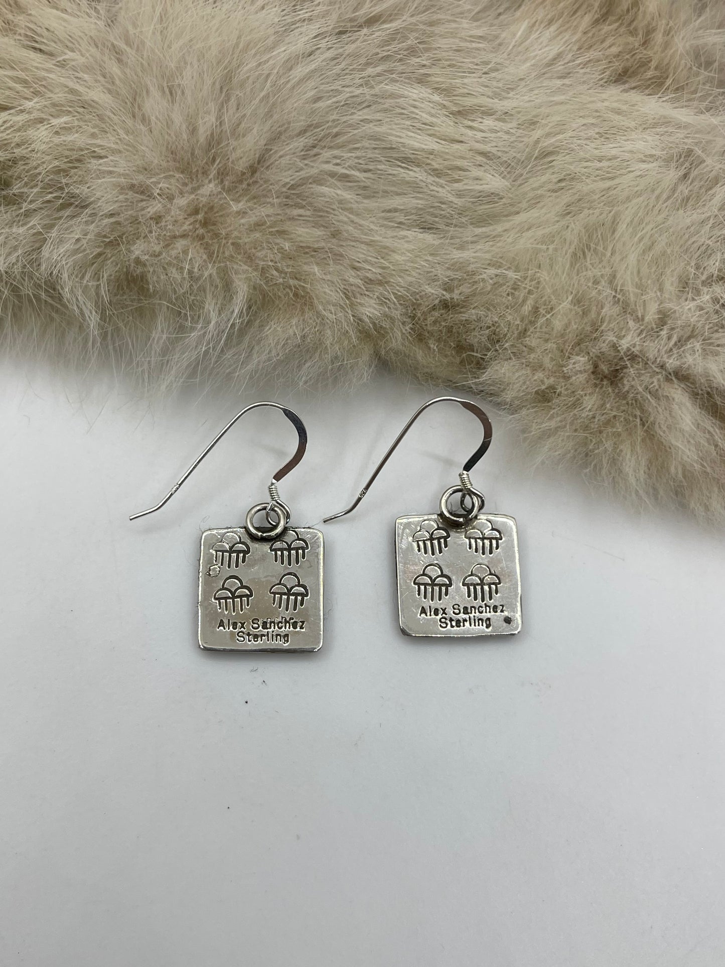 Turtle Hook Earrings by Alex Sanchez, Navajo