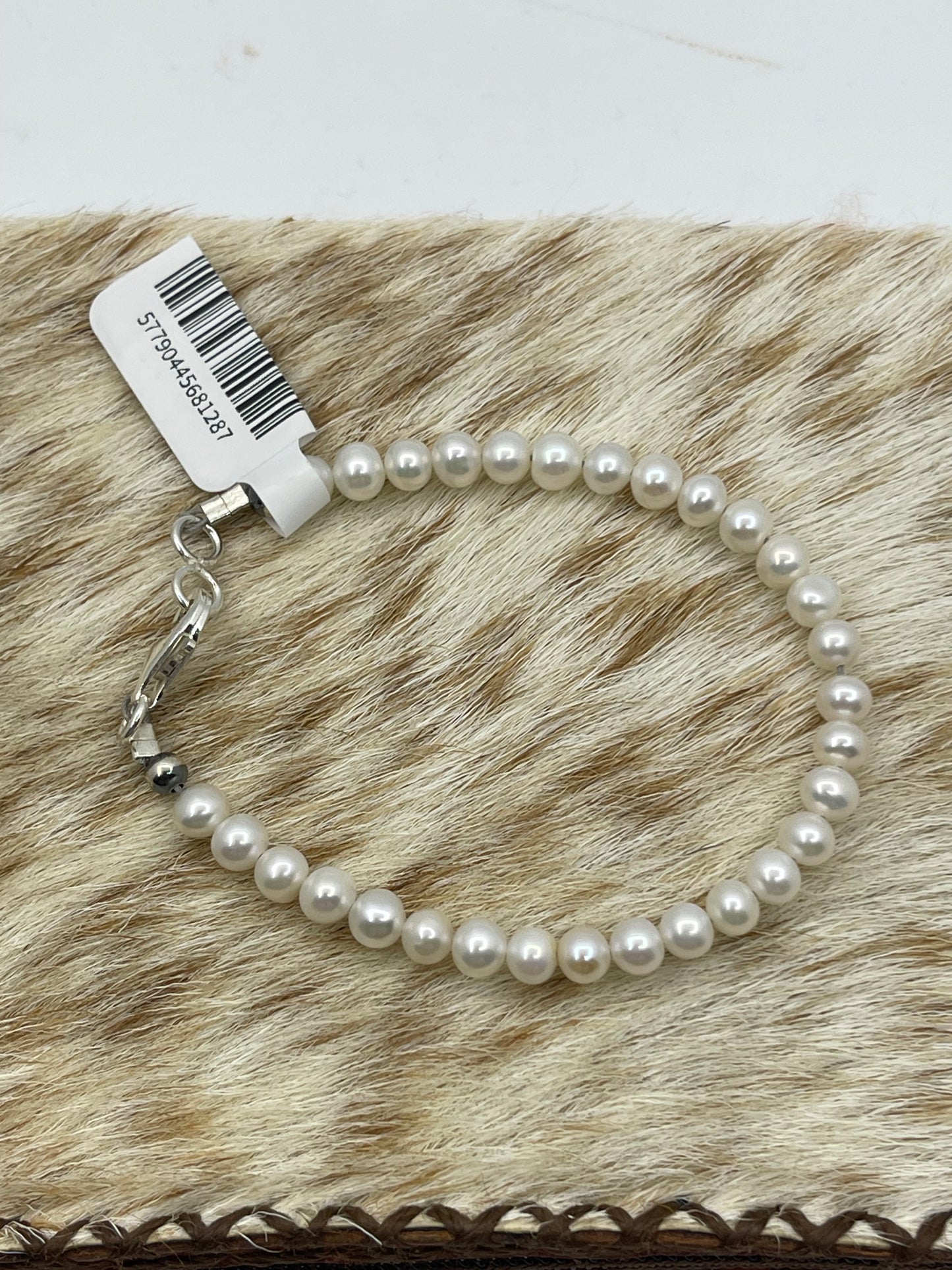 6 3/4" 6mm Fresh Water Pearl Bracelet