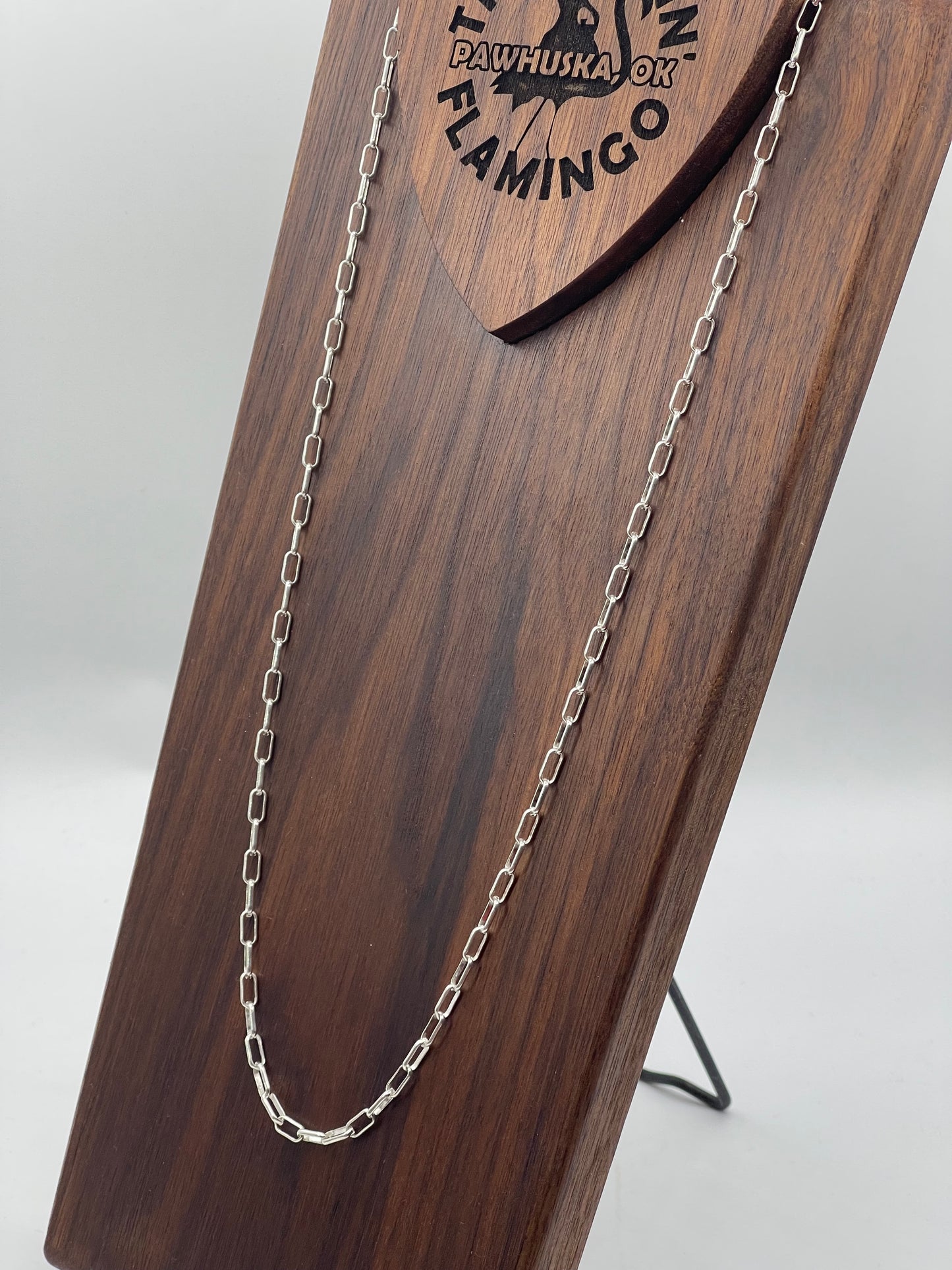 30" Sterling Silver Paperclip Chain Necklace