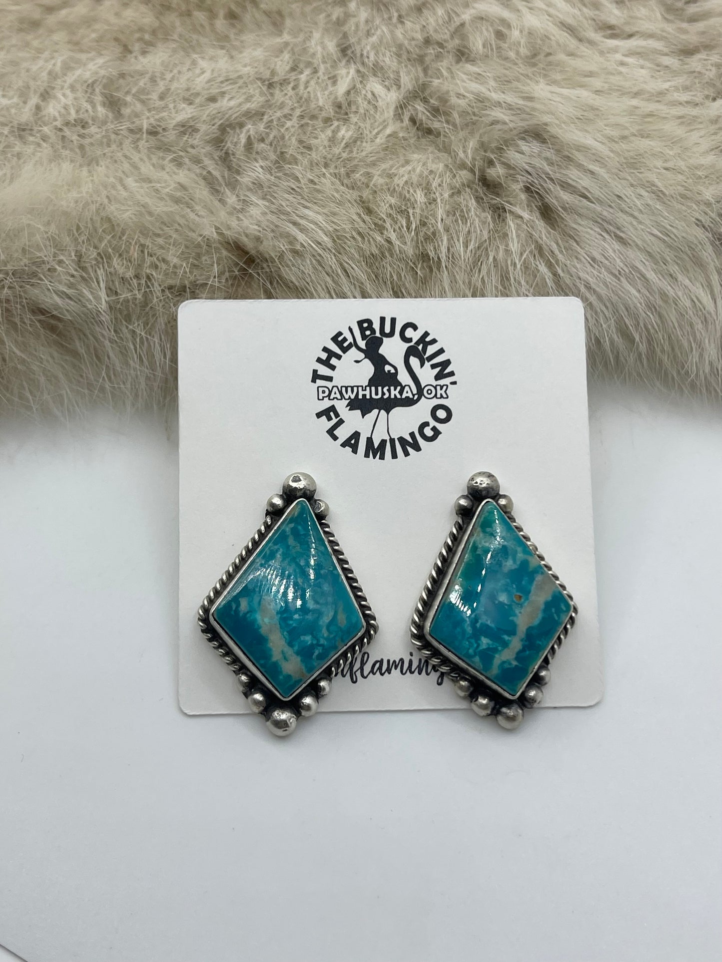 Kingman Turquoise by Elouise Kee, Navajo
