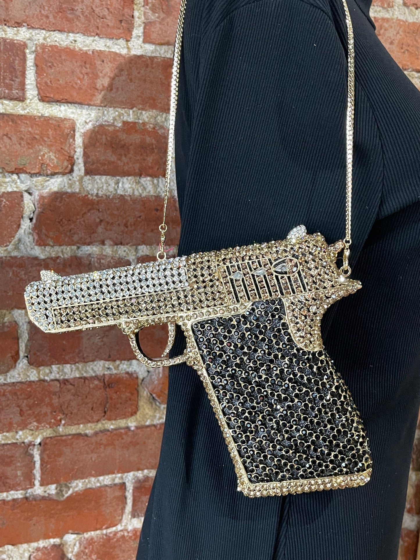 Black and Gold Gun Purse