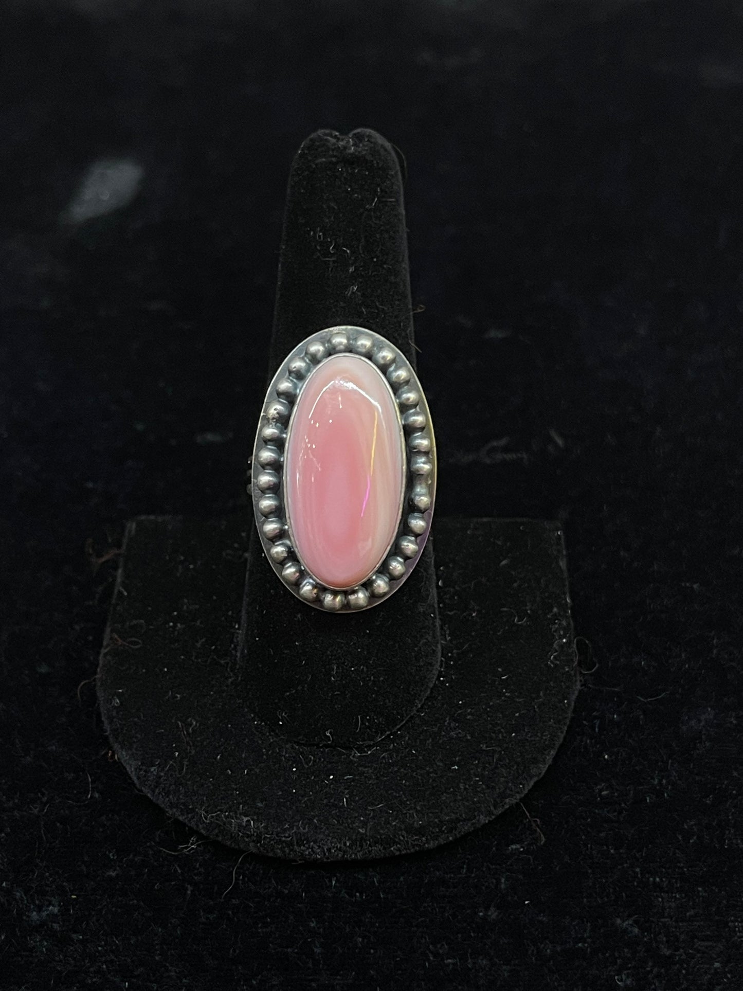 Pink Conch Shell Oval Ring