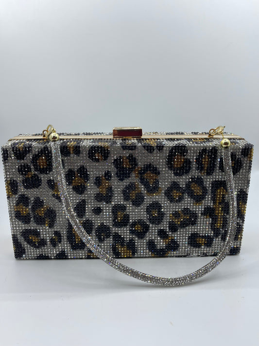 Bedazzled Leopard Purse