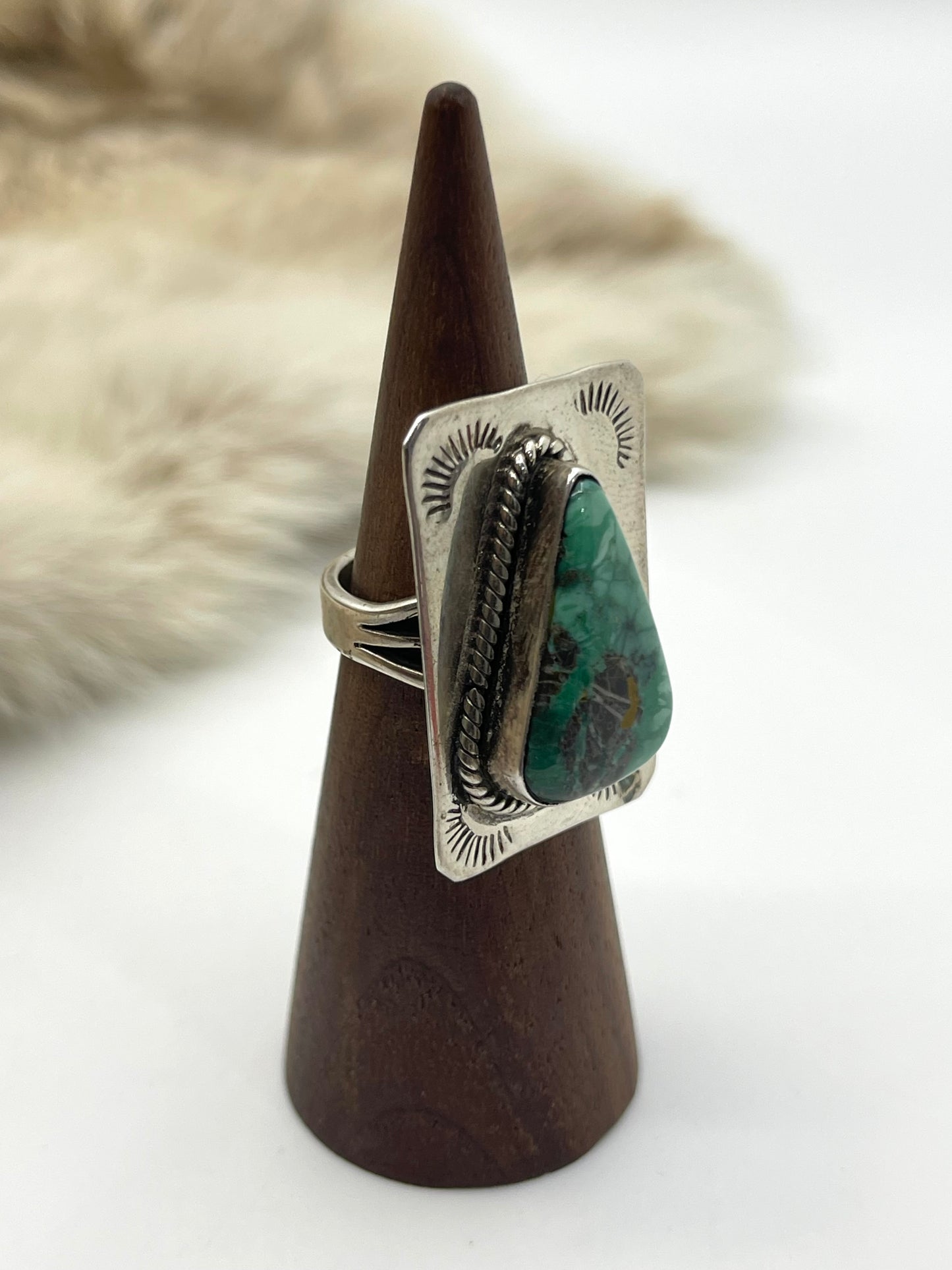 6.0 Royston Turquoise Ring by Gilbert Platero