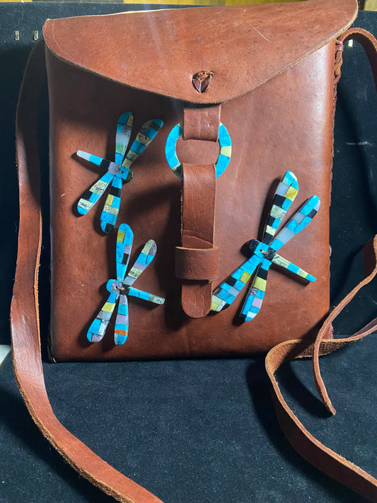Paper Thin Lapidary Dragonfly Satchel by Charles Bird