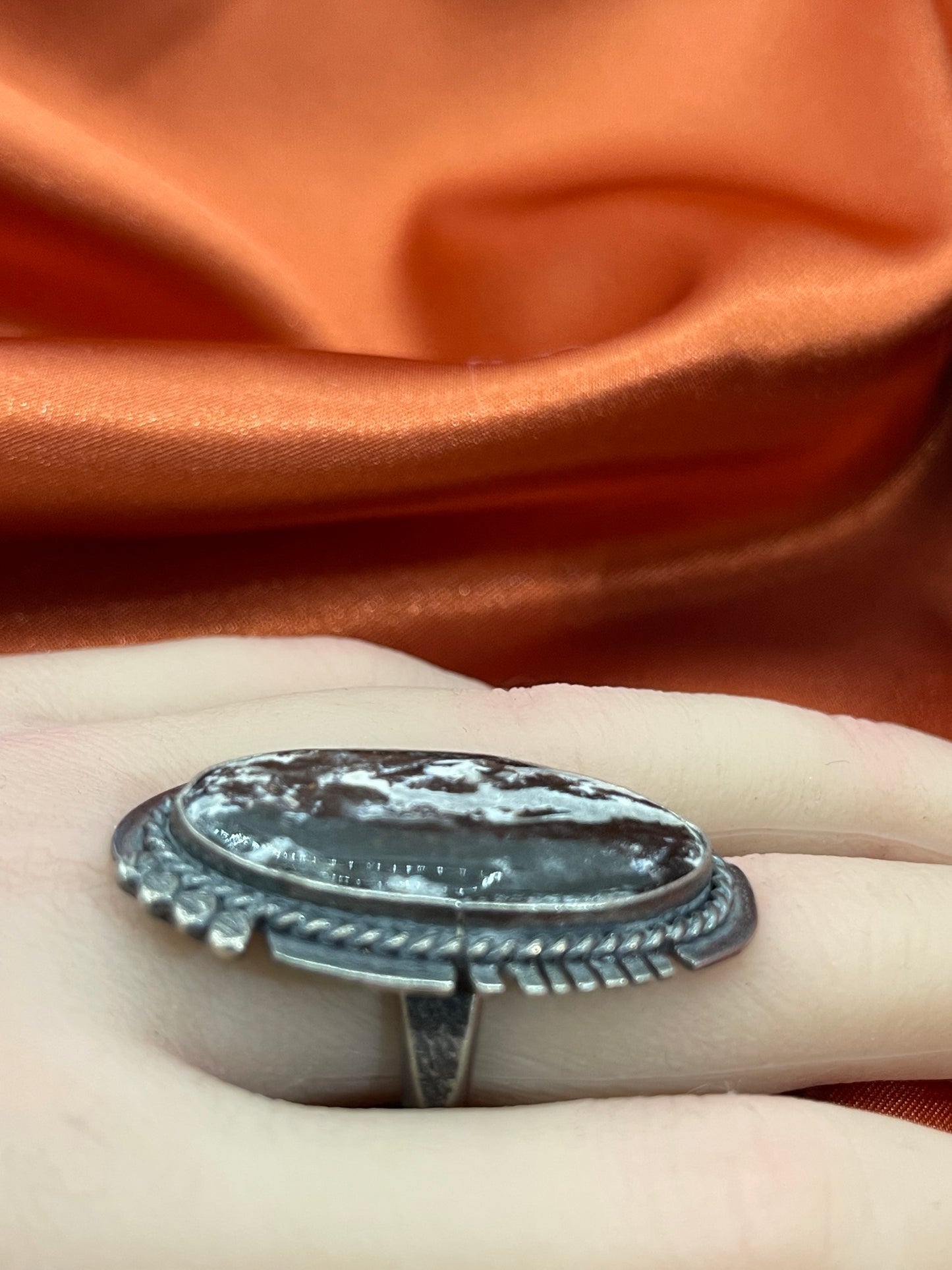 9.0 Zebra Jasper Ring