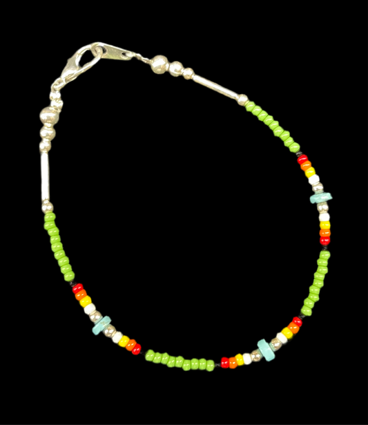 7” Seed Bead Bracelet / Anklet