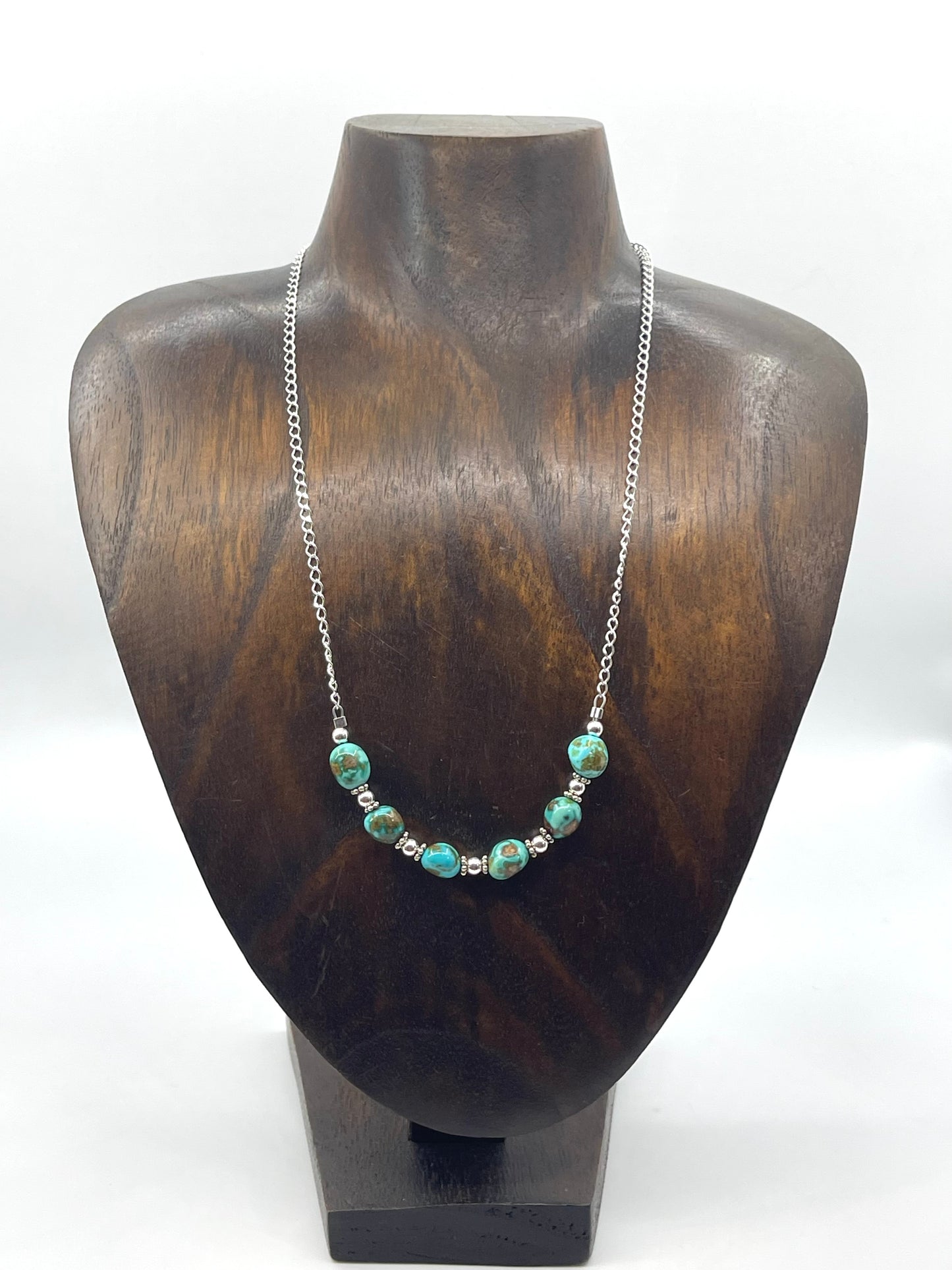 17.5" Sonoran Gold Turquoise 6 Stone Necklace