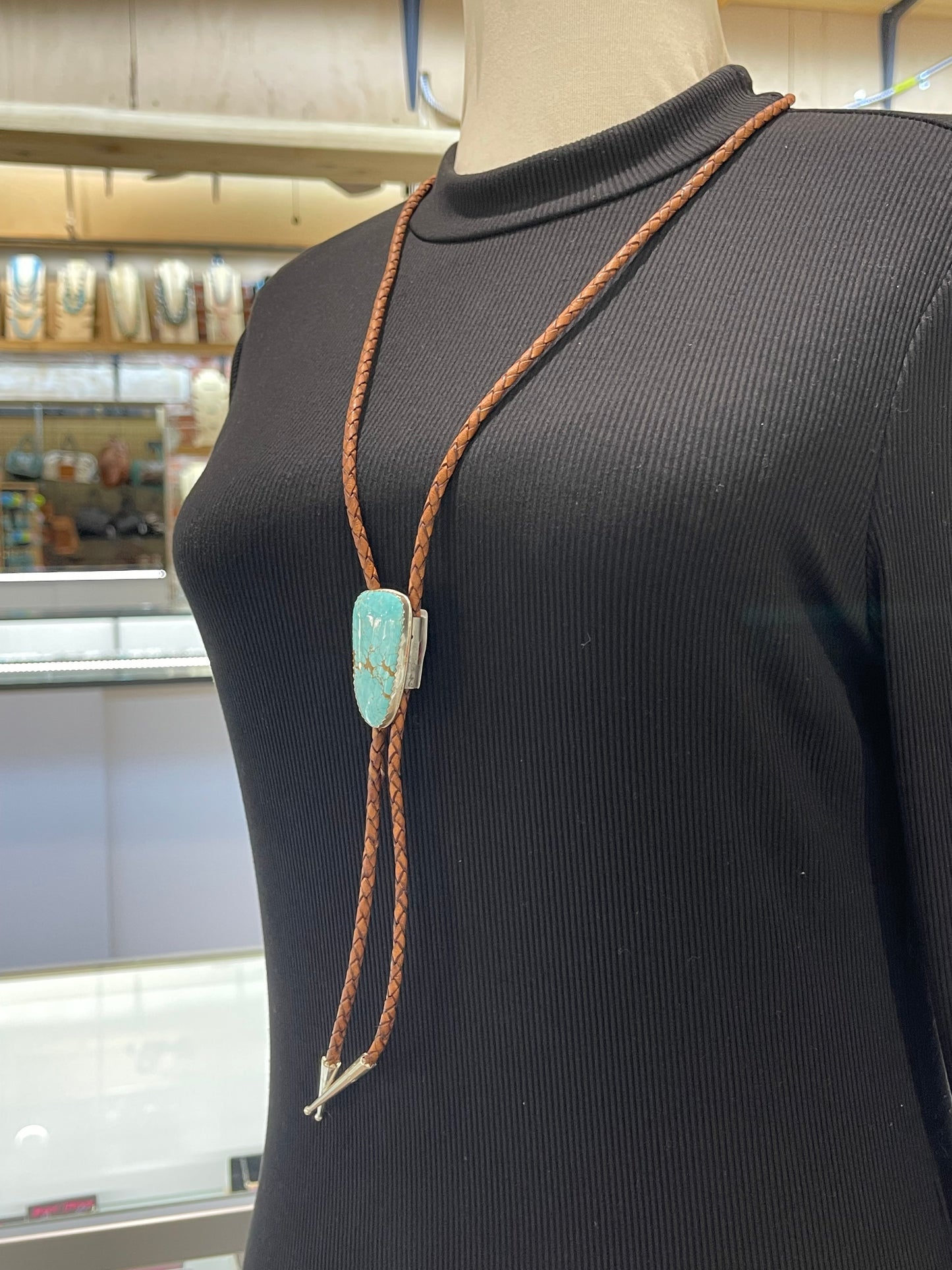 #8 Turquoise Bolo Tie