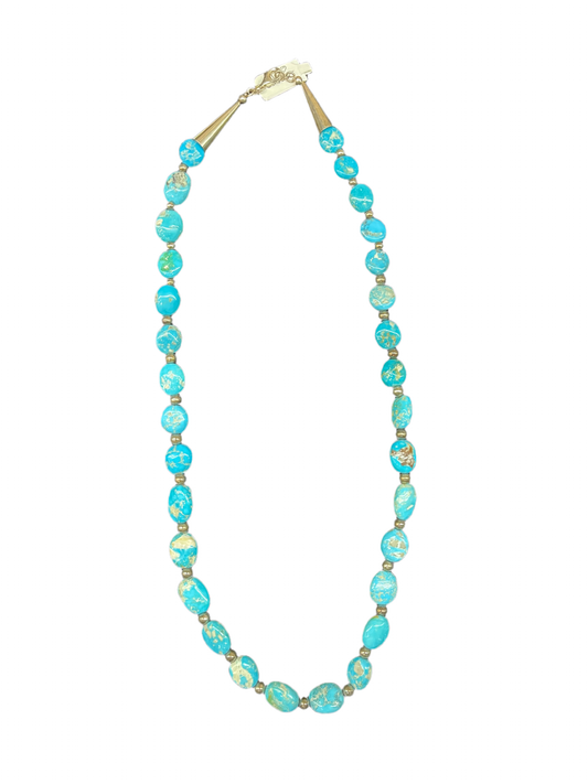 Sonoran Gold Turquoise Nugget Necklace