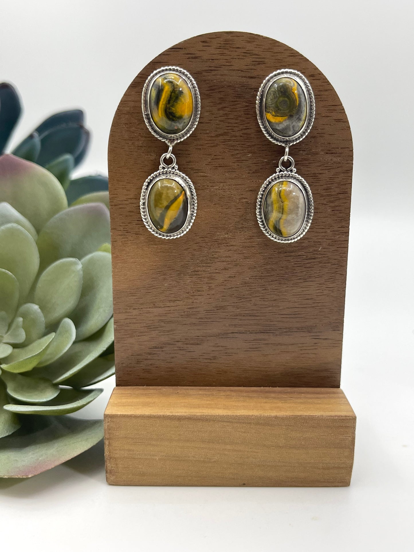 Bumble Bee Jasper Earrings