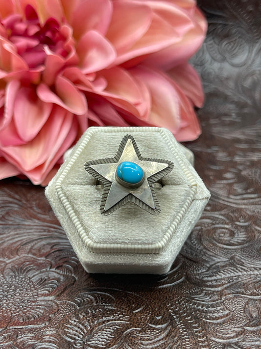7.0 Turquoise Star Ring