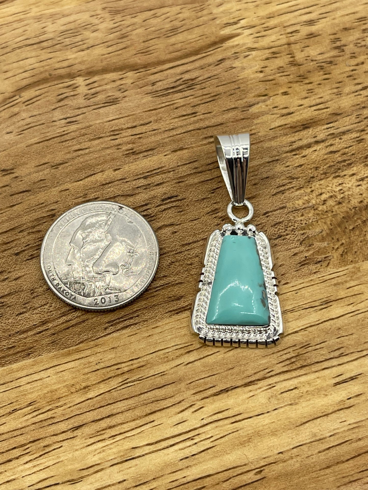 Turquoise Trapezoid Pendant