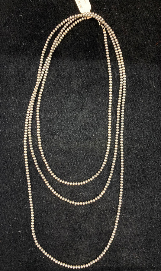 60" 3mm Navajo Pearls