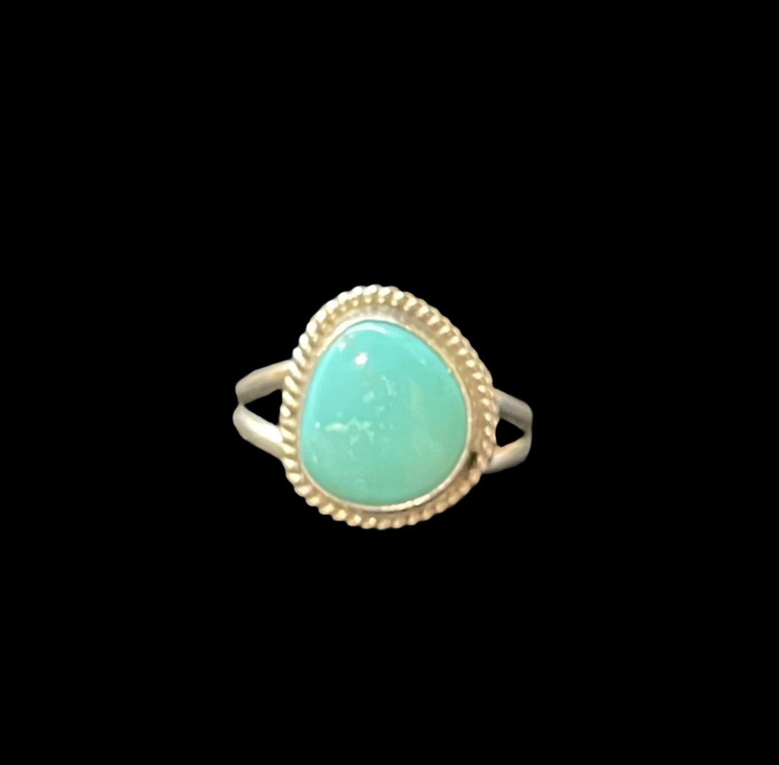 7.0 Turquoise Ring by Byron Begay, Navajo