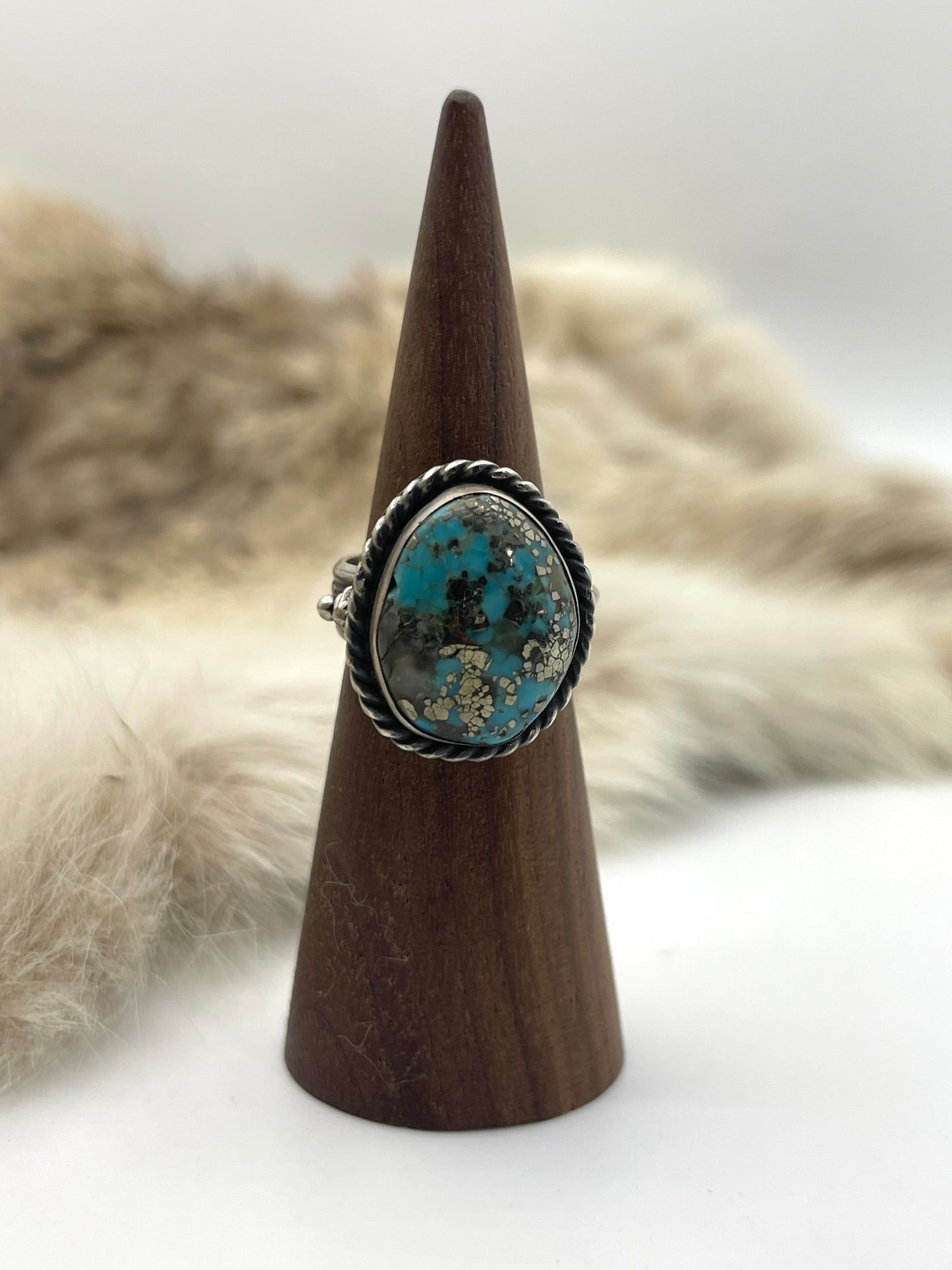 5.5 Cripple Creek Turquoise Ring