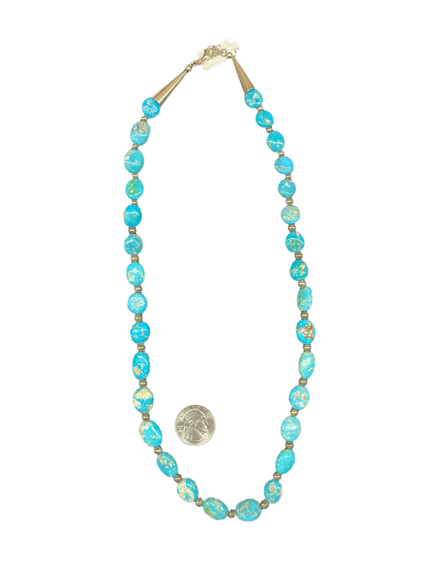 Sonoran Gold Turquoise Nugget Necklace