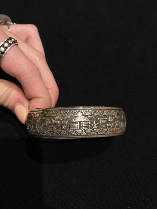 6"-7" Sterling Silver Storyteller Cuff