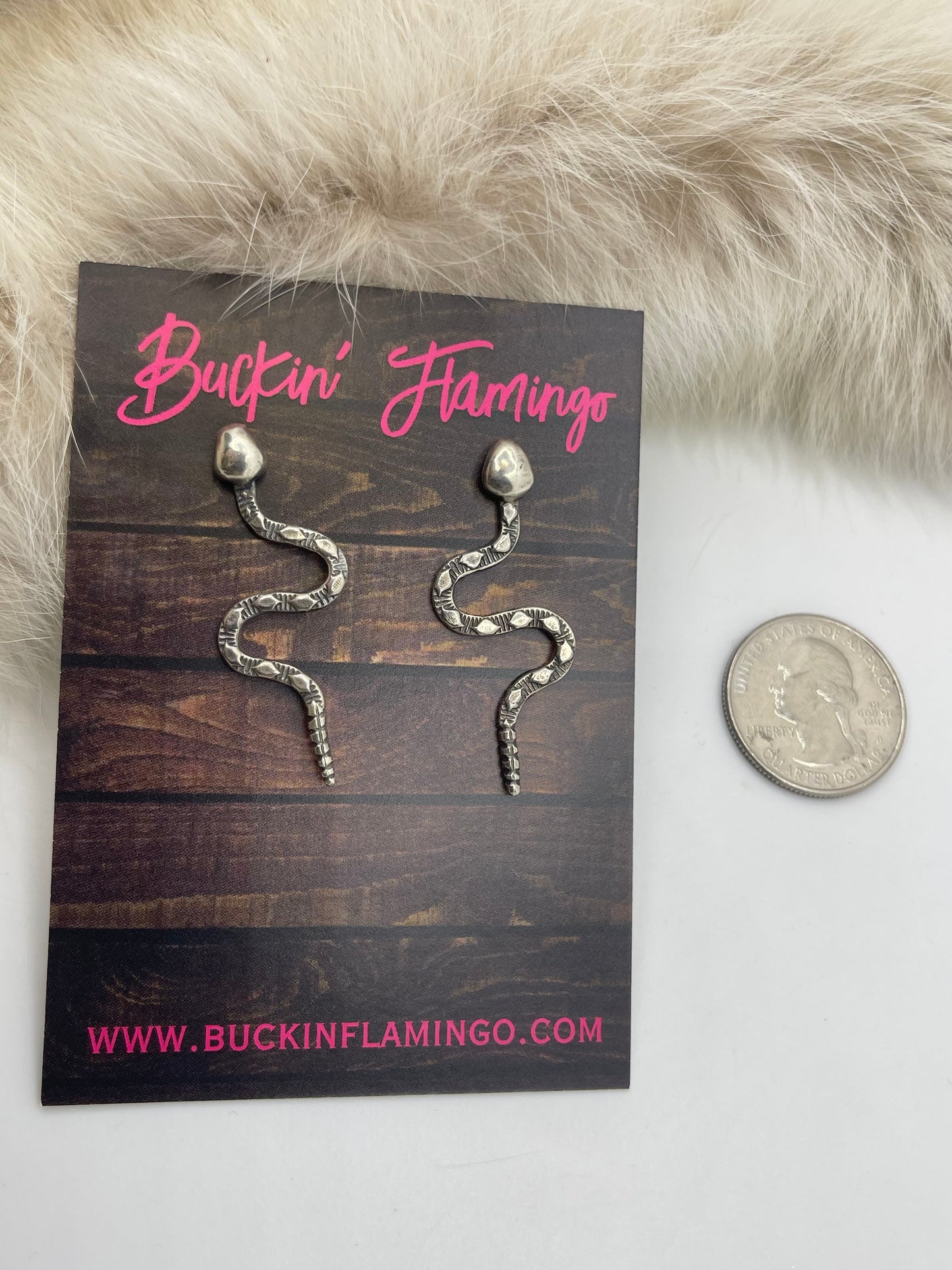Snake Earrings by Bad Bronc