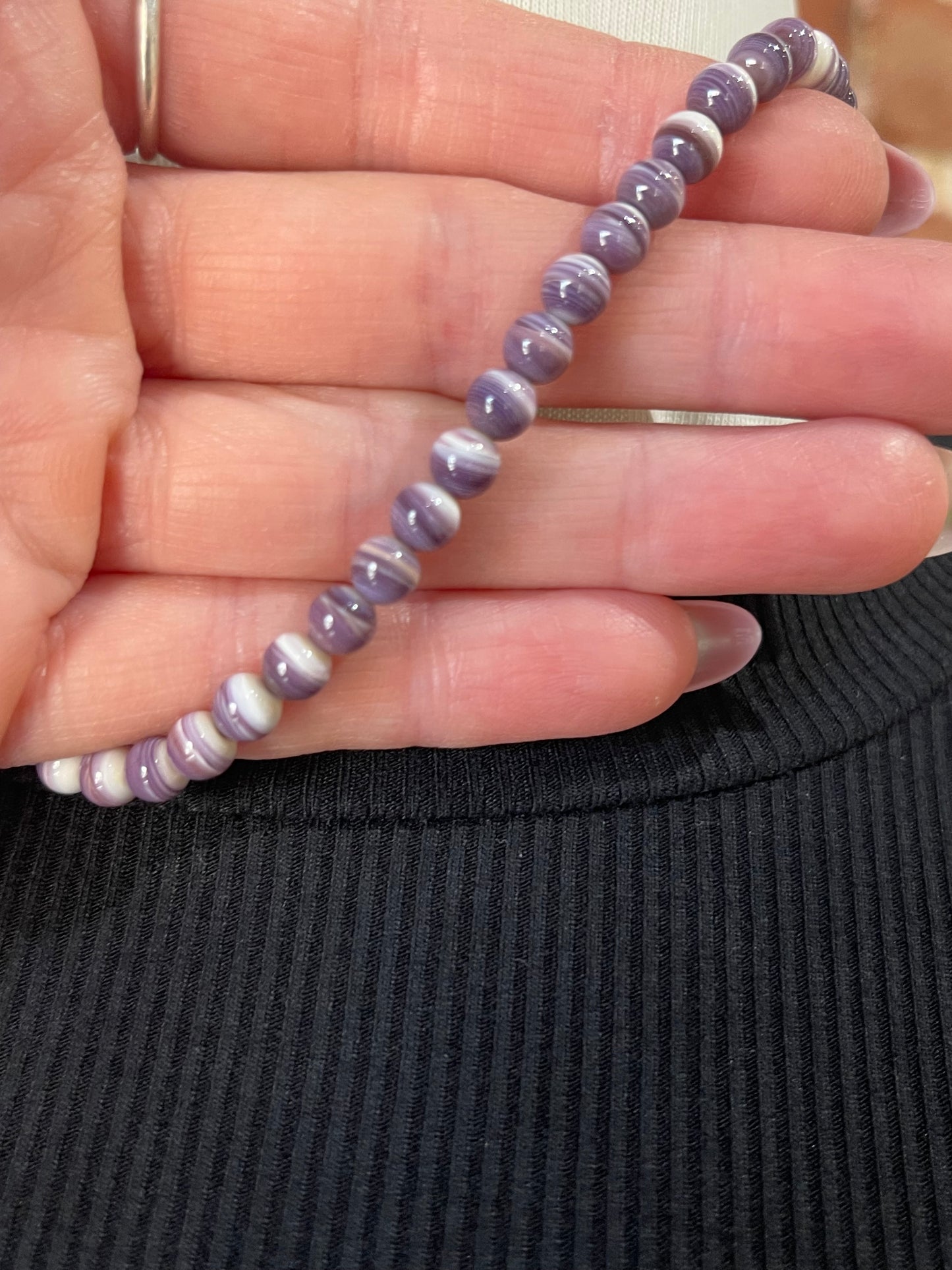 16" 5mm Wampum Shell Necklace