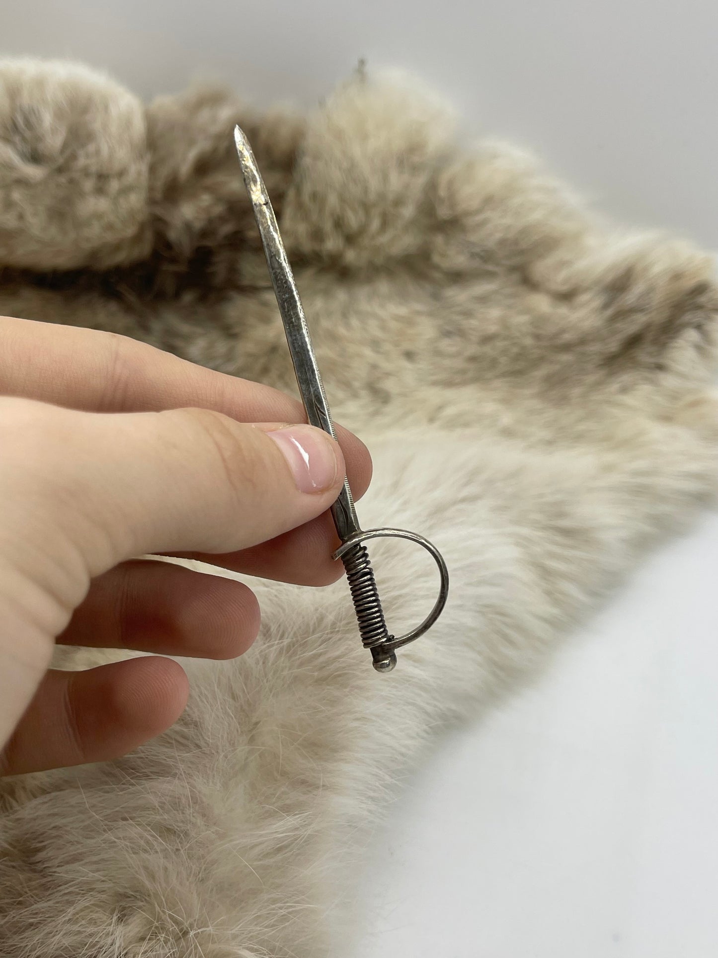 Sterling Sword Hat Toothpick by Bad Bronc