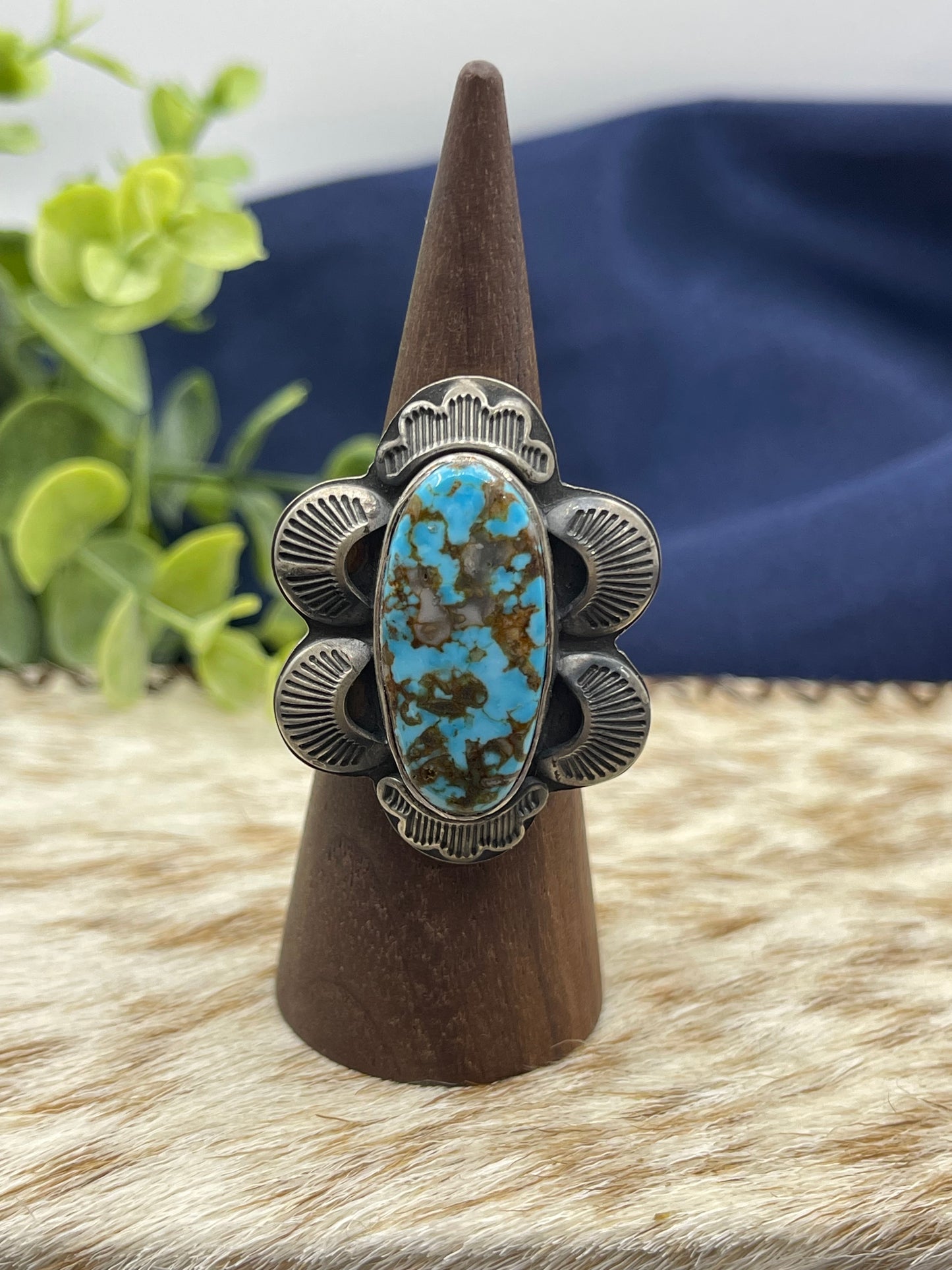 10.0 Kingman Turquoise Ring