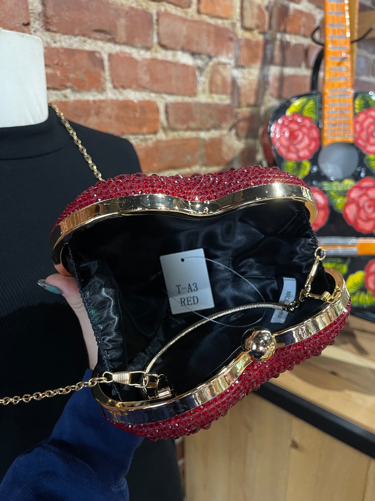 Bedazzled Heart Purse