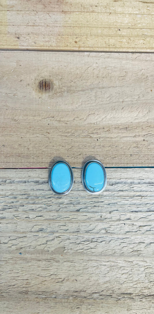 Kingman Turquoise Earrings by Zia