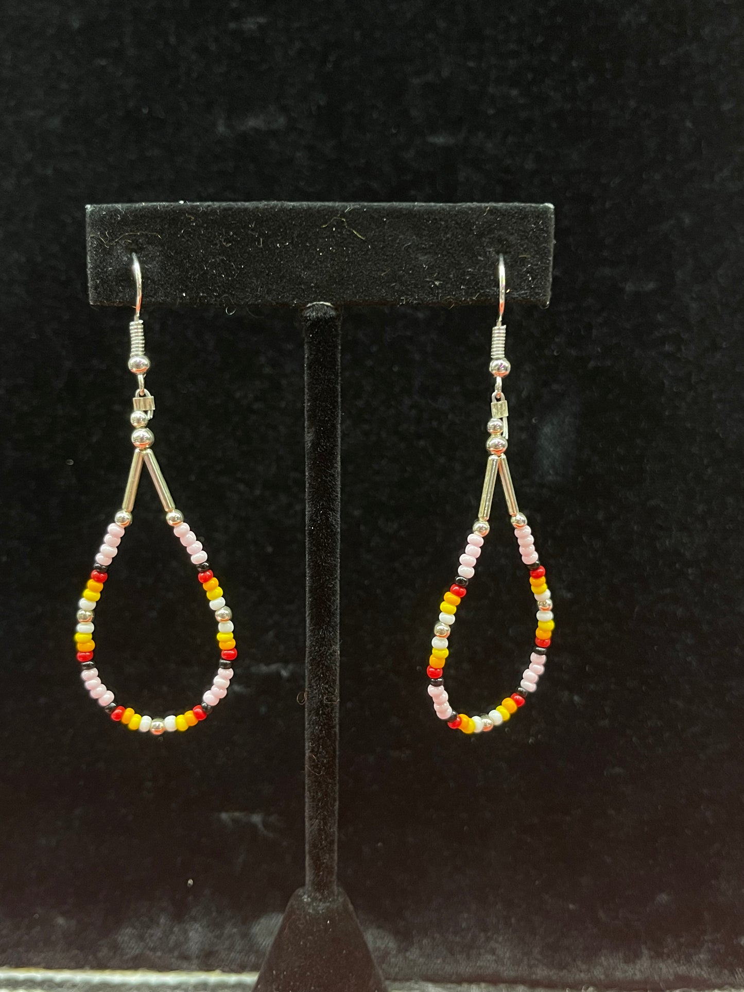 Tear Drop Seed Bead Dangles by Franklin Kee.