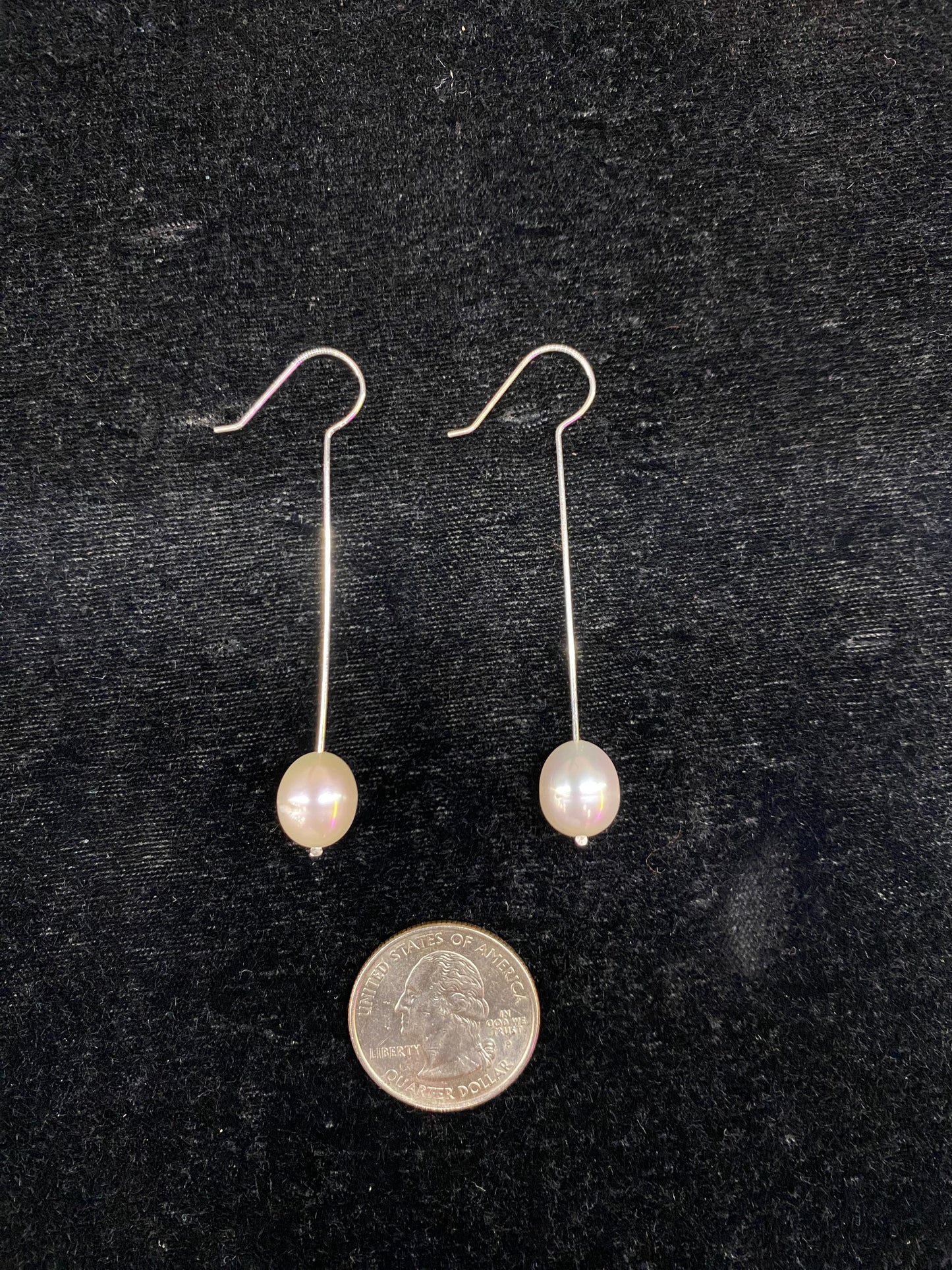 Sterling Silver and Freshwater Pearl Dangle Earrings