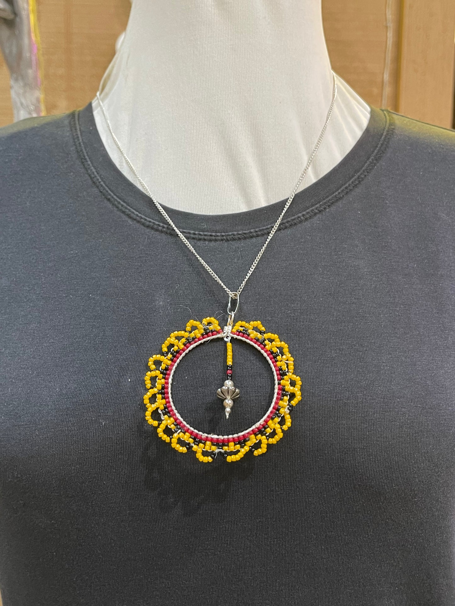 2 Piece Beaded Necklace and Earrings