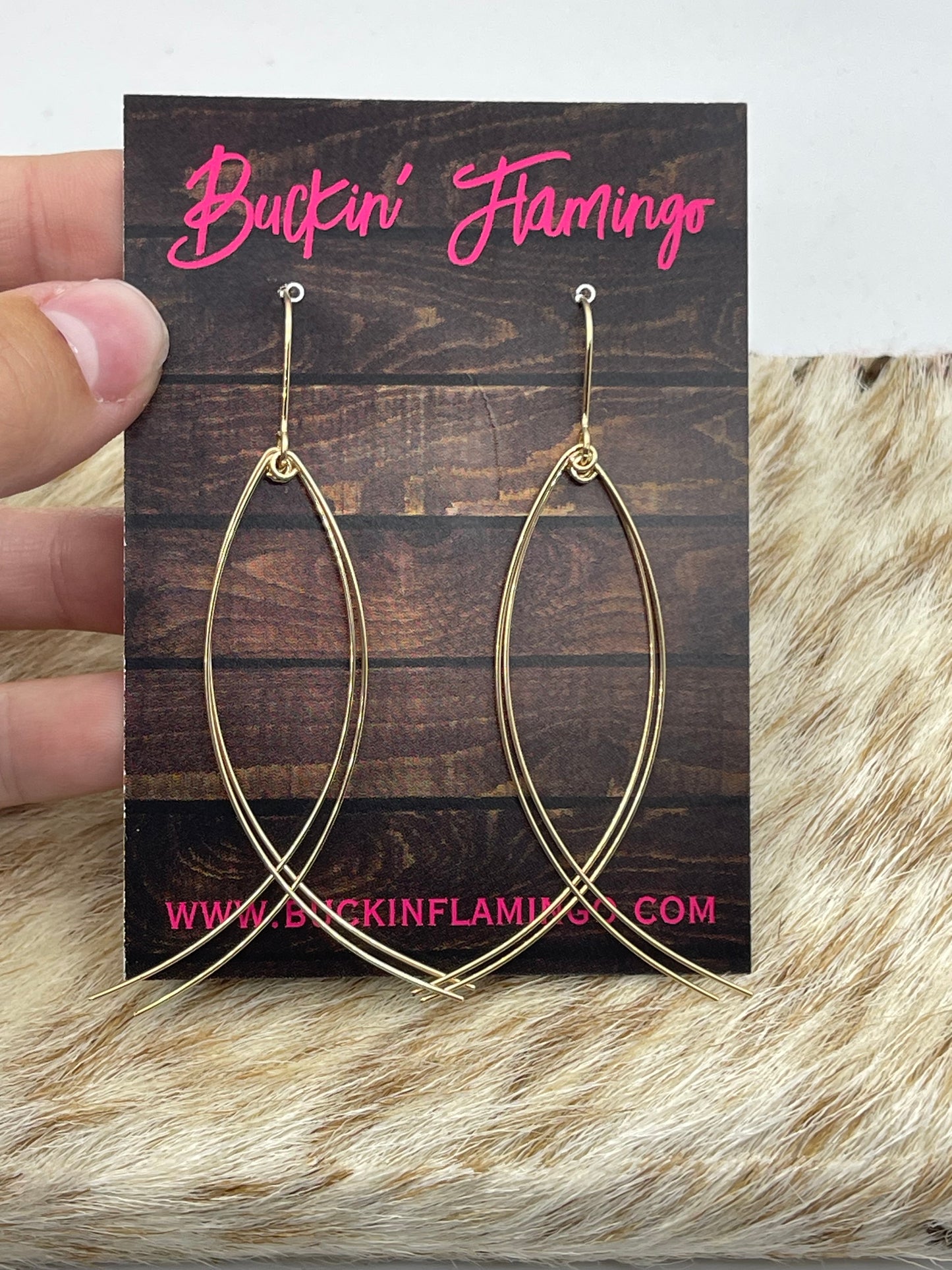 14K Gold Filled Fish Dangle Earrings