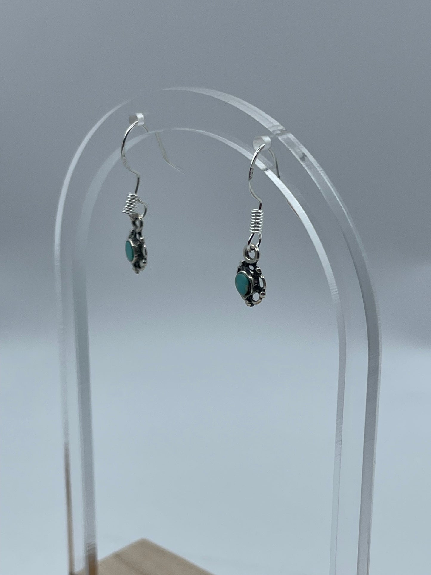 Dainty Turquoise Dangle Earrings