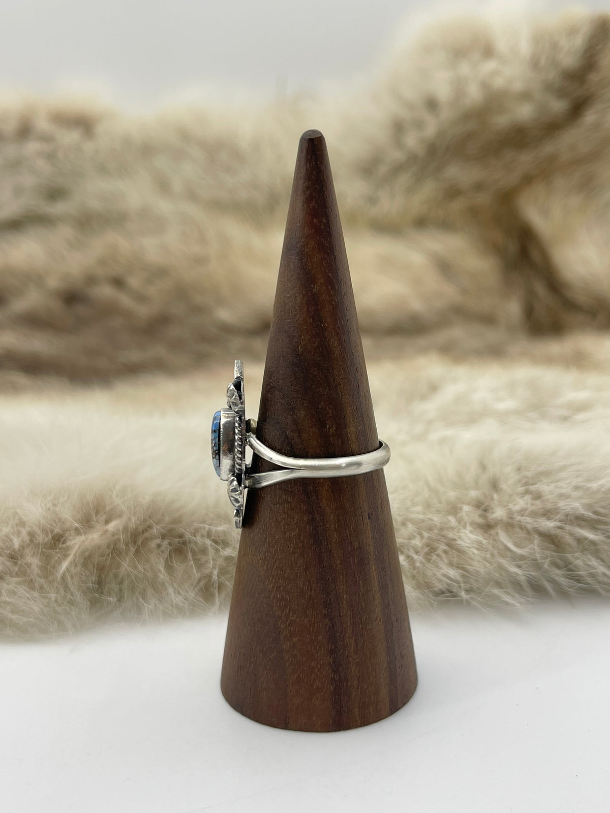 7.0 Golden Hills Ring by Harris Largo, Navajo