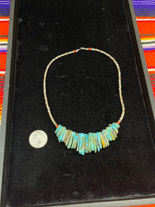 Melon Shell Hand Cut Necklace