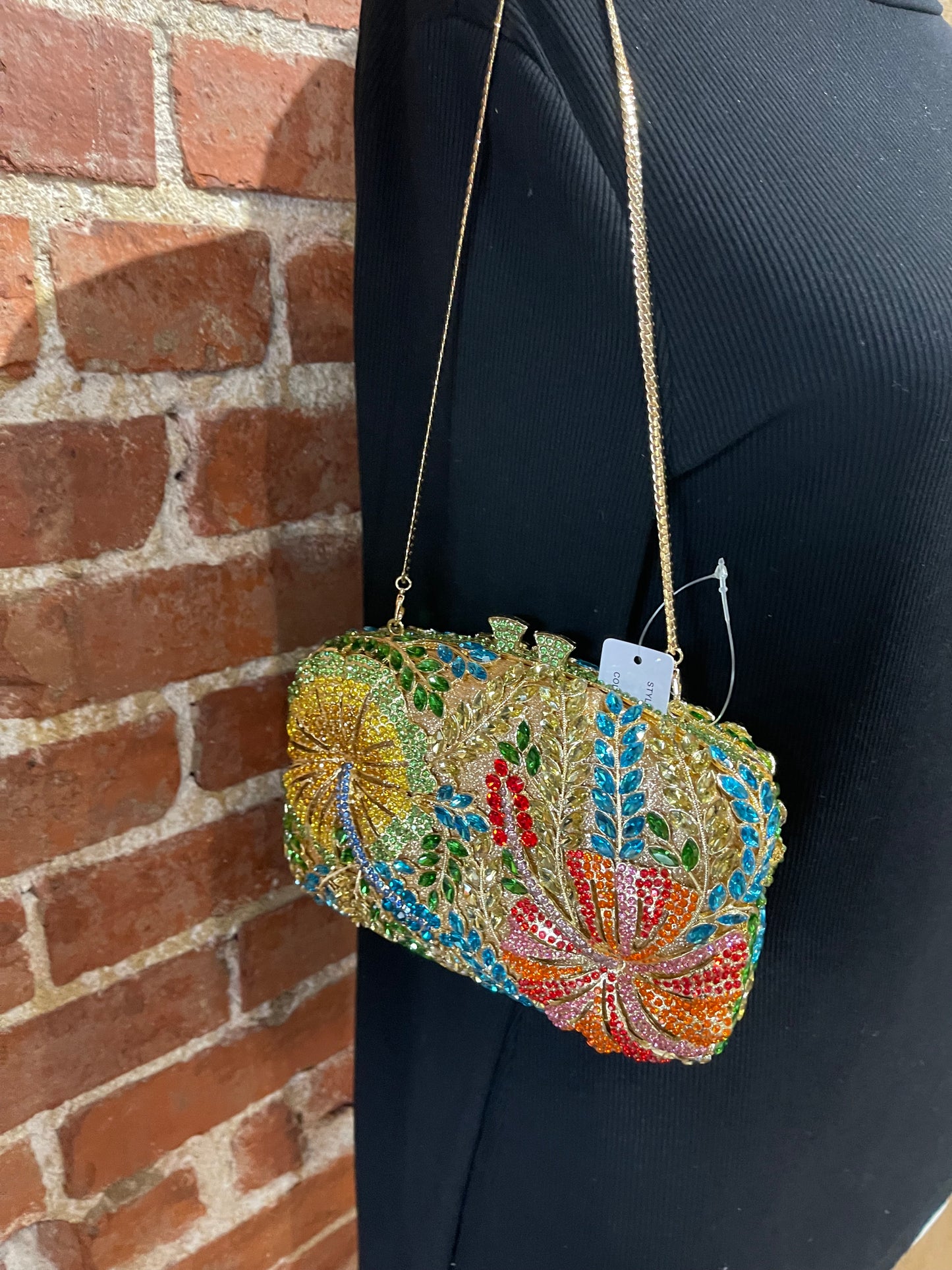 Bedazzled Flower Purse