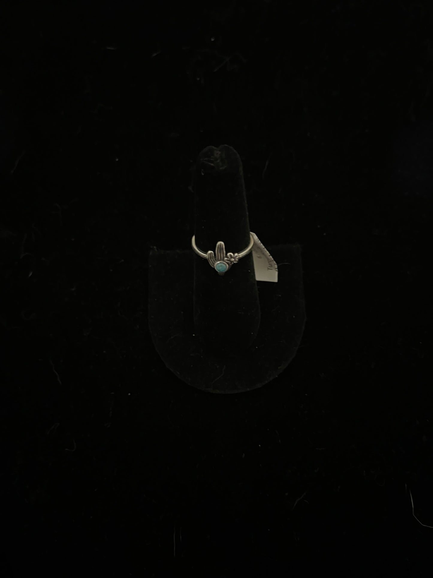 8.0 Dainty Turquoise Cactus Ring