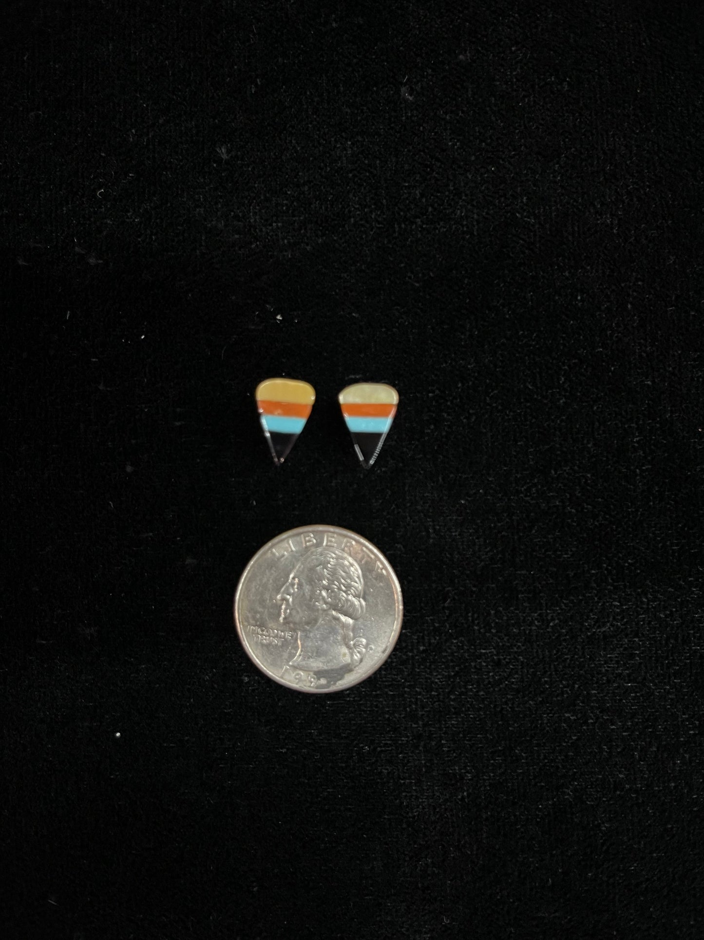 Multi-Stone Zuni Inlay Stud Earrings