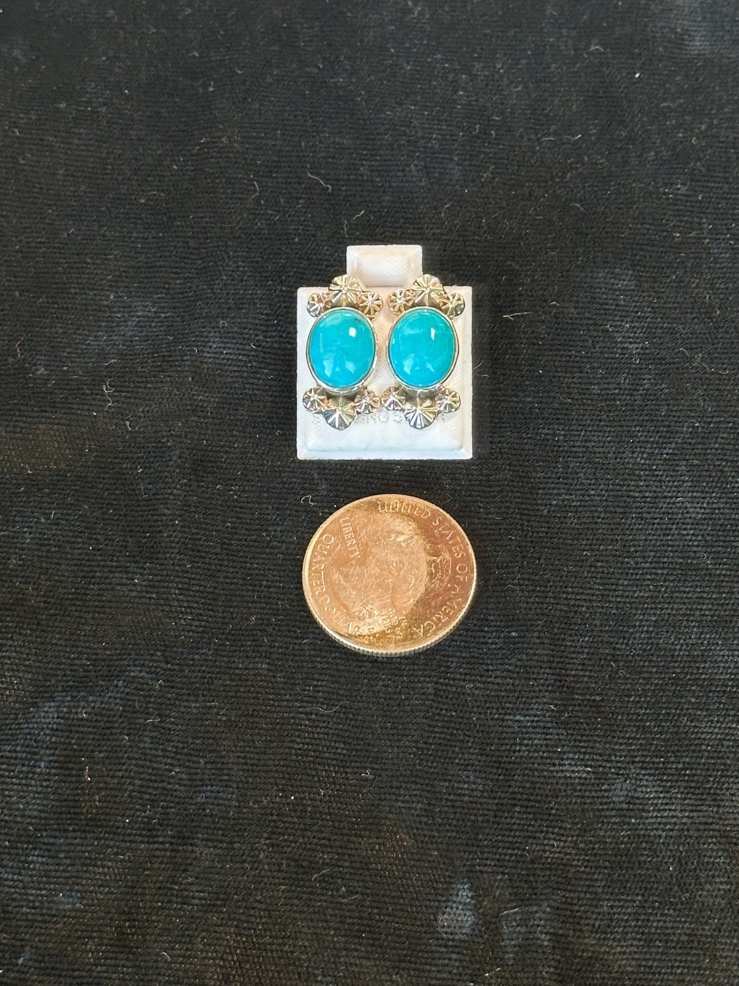 White Water Turquoise Post Earrings