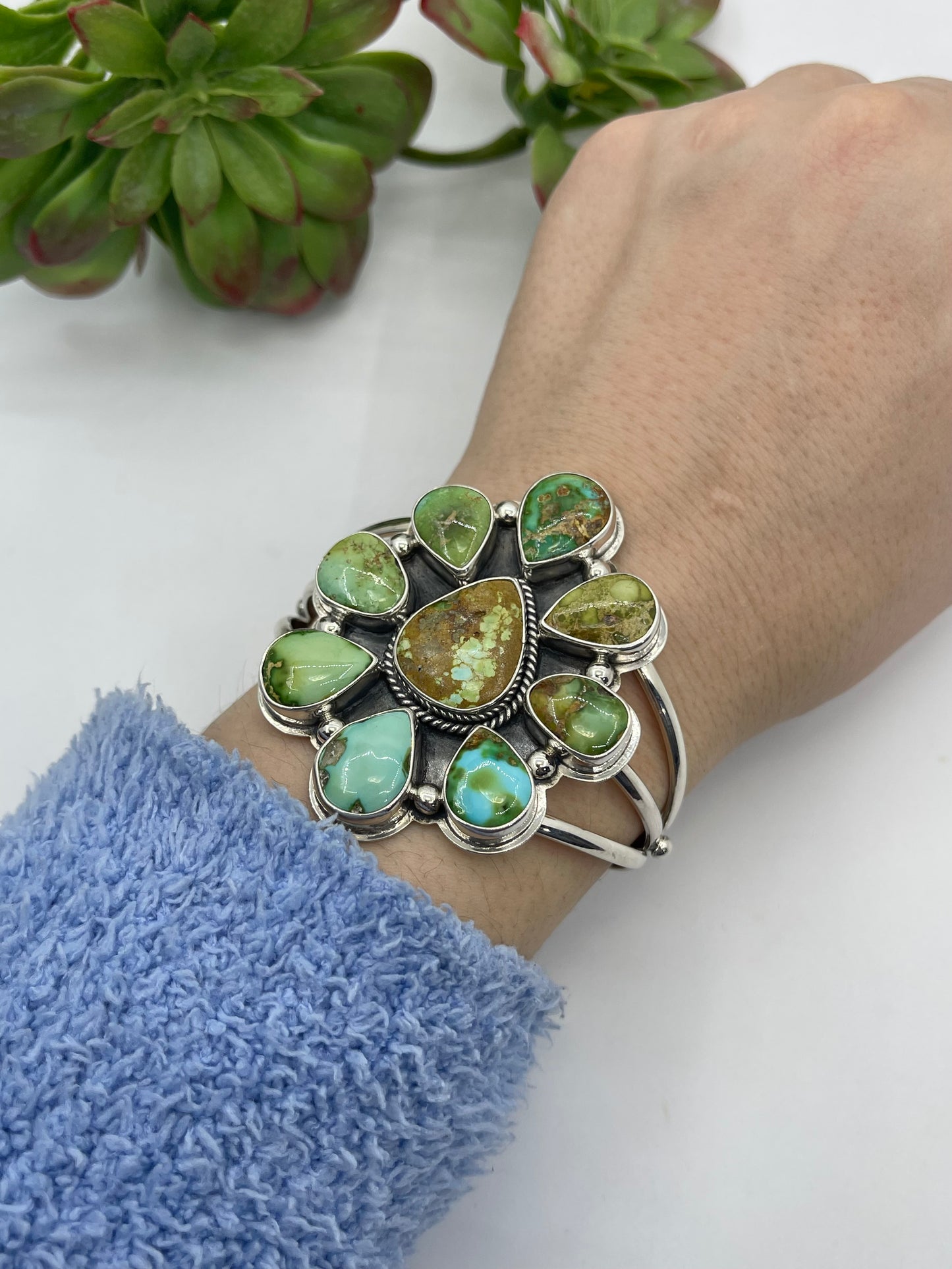 6.25"-7.25" Sonoran Gold Turquoise Cuff