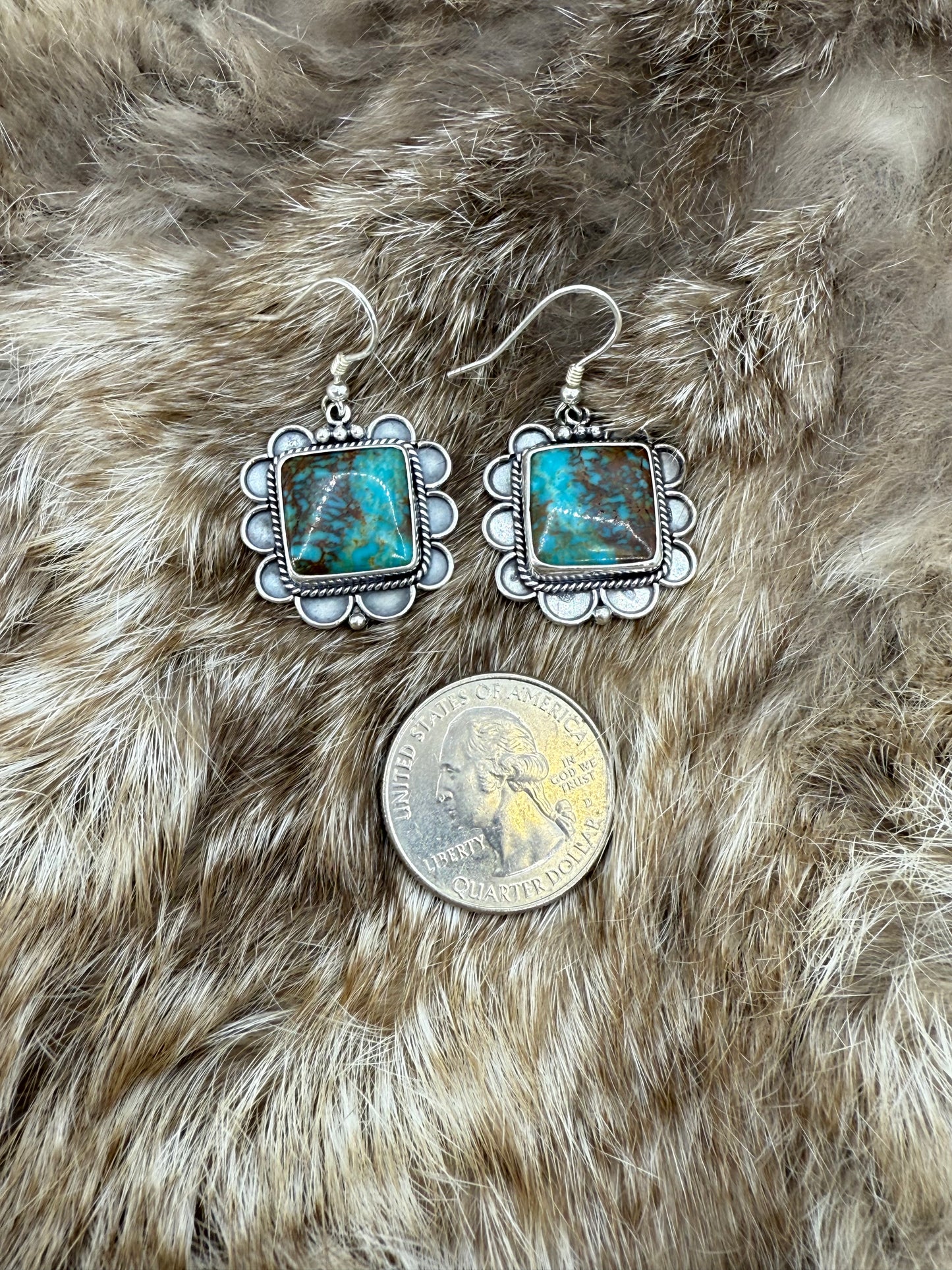 Royston Turquoise Dangle Earrings