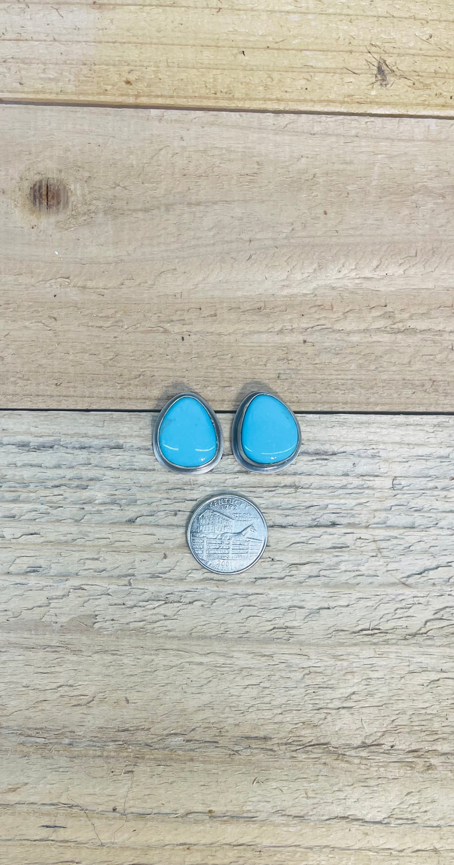 Kingman Turquoise Earrings by Zia