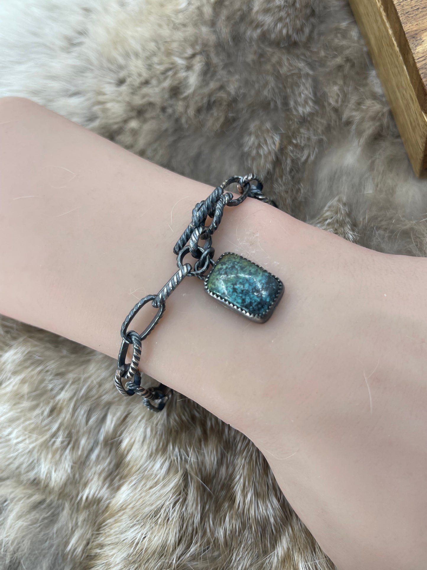 7" Handmade Paperclip Chain Link Bracelet by Bad Bronc
