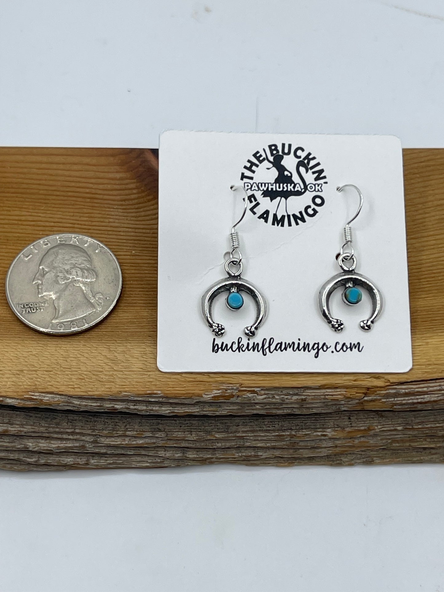 Lightweight Turquoise Naja Hook Dangle Earrings