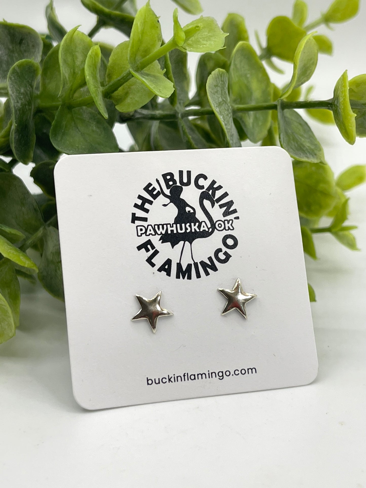 Dainty Sterling Silver Star Earrings